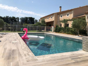 Maison piscine privée boulodrome billard parking wifi